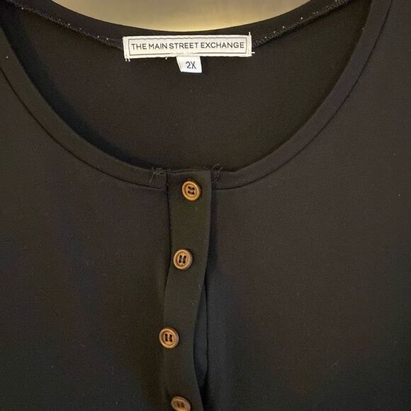 Casual Oversized Relaxed Fit Black High waisted Maternity Nursing Friendly Dress - Picture 3 of 7